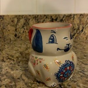 Puppy hand painted coffee mug